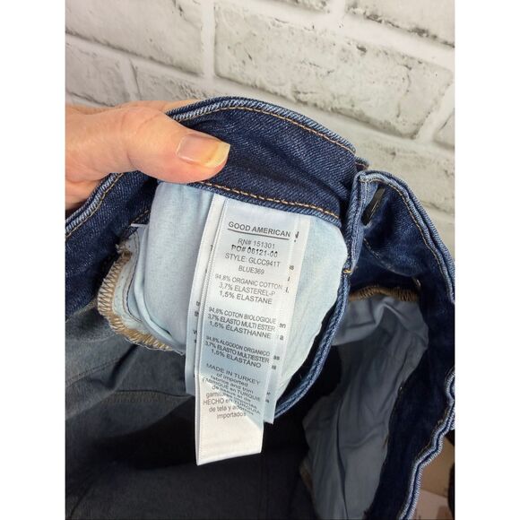 Good American Good Legs Crossover Jeans New Size 14/32 Skinny